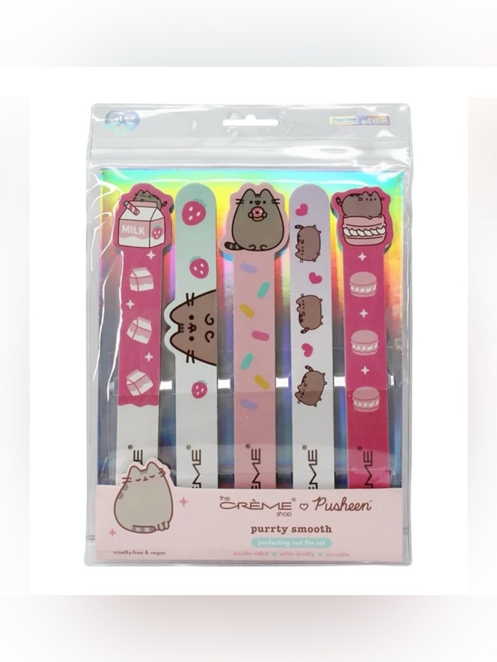 NWT The Crème Shop x Pusheen Purrrty Smooth Nail File Set